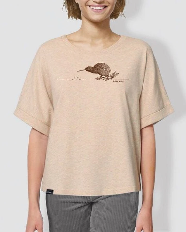 little kiwi Damen T-Shirt, "Kiwi", Heather Rainbow
