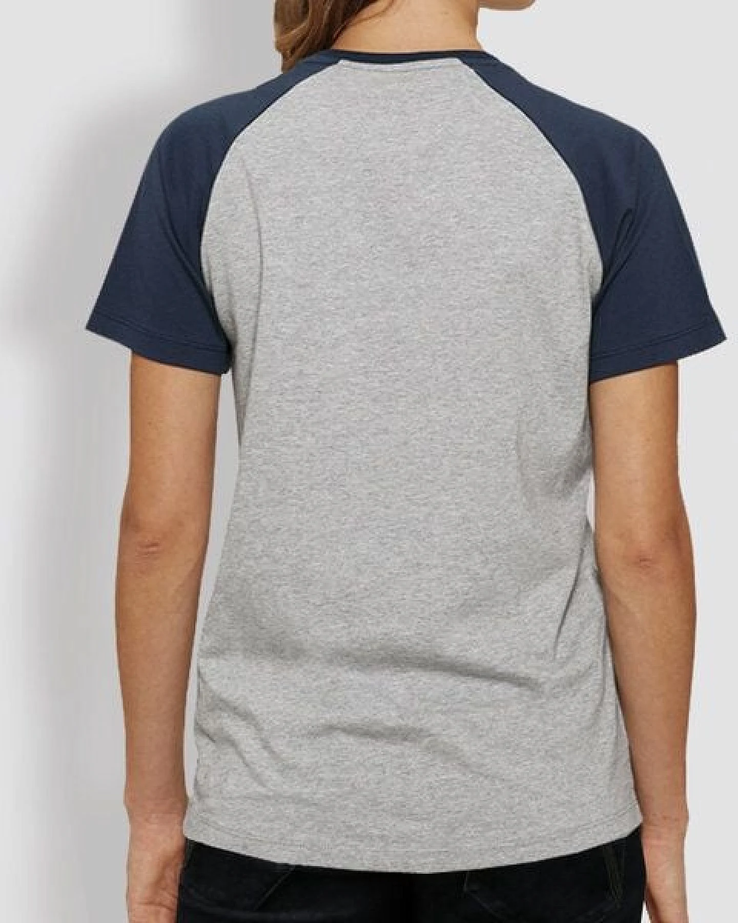 little kiwi Damen T-Shirt, "Kleiner Kiwi", Heather Ash/Navy – Ansicht 3