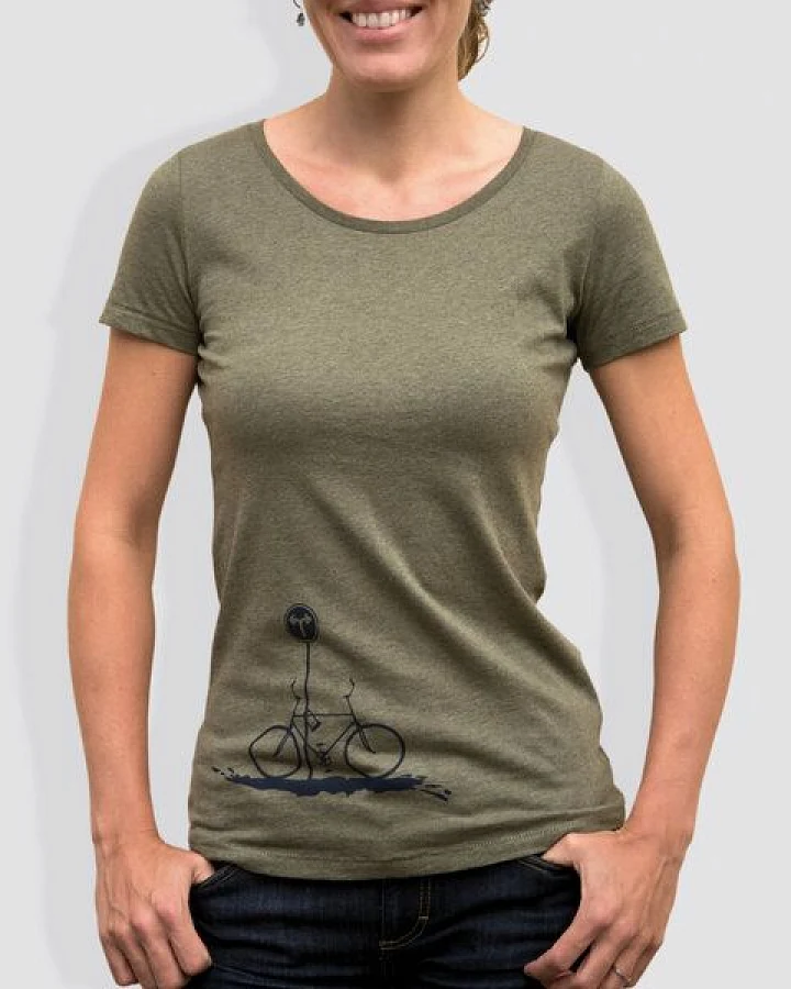 little kiwi Damen T-Shirt, "No Way", Khaki