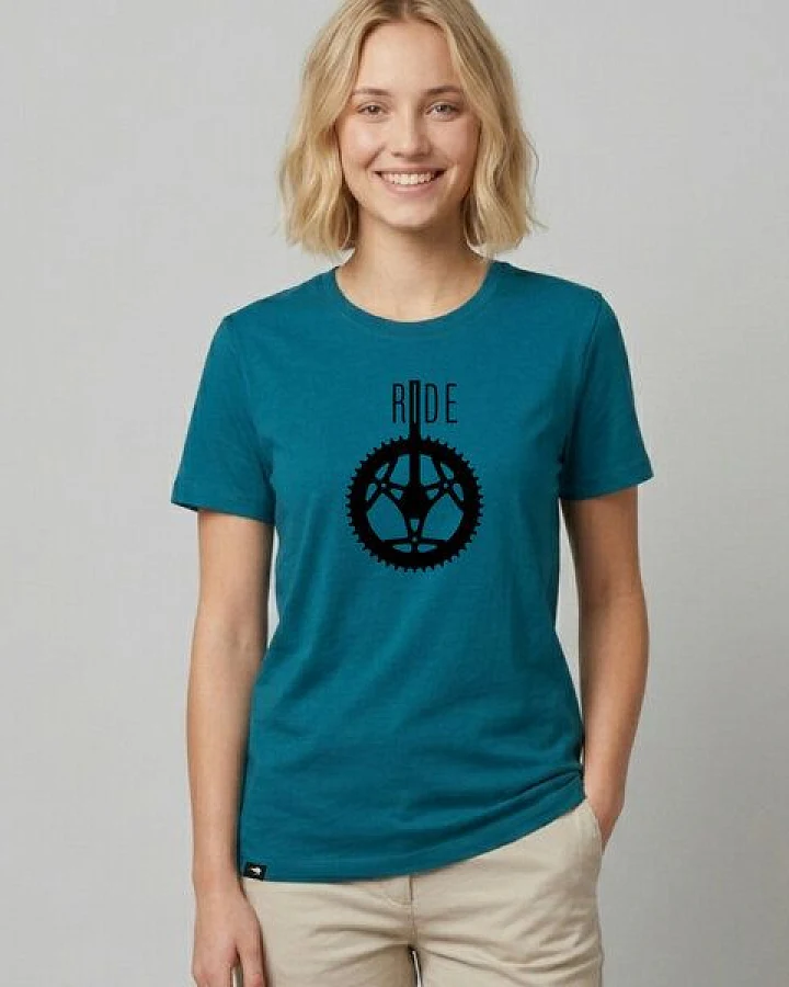 little kiwi Damen T-Shirt, "Ride", Ocean Depth
