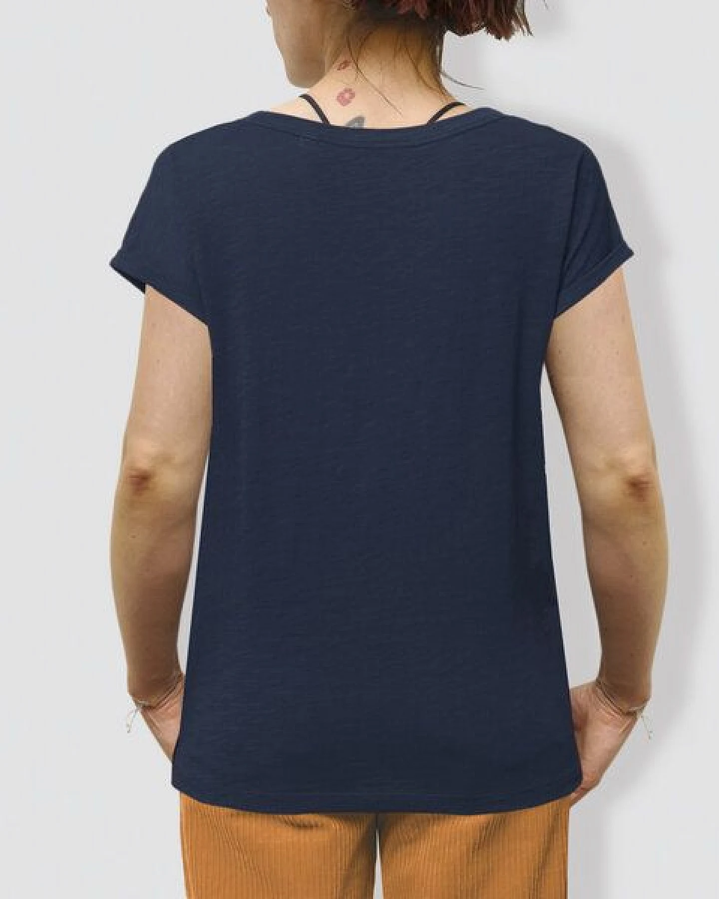 little kiwi Damen T-Shirt, "Rückenwind", Navy, locker geschnitten – Ansicht 2