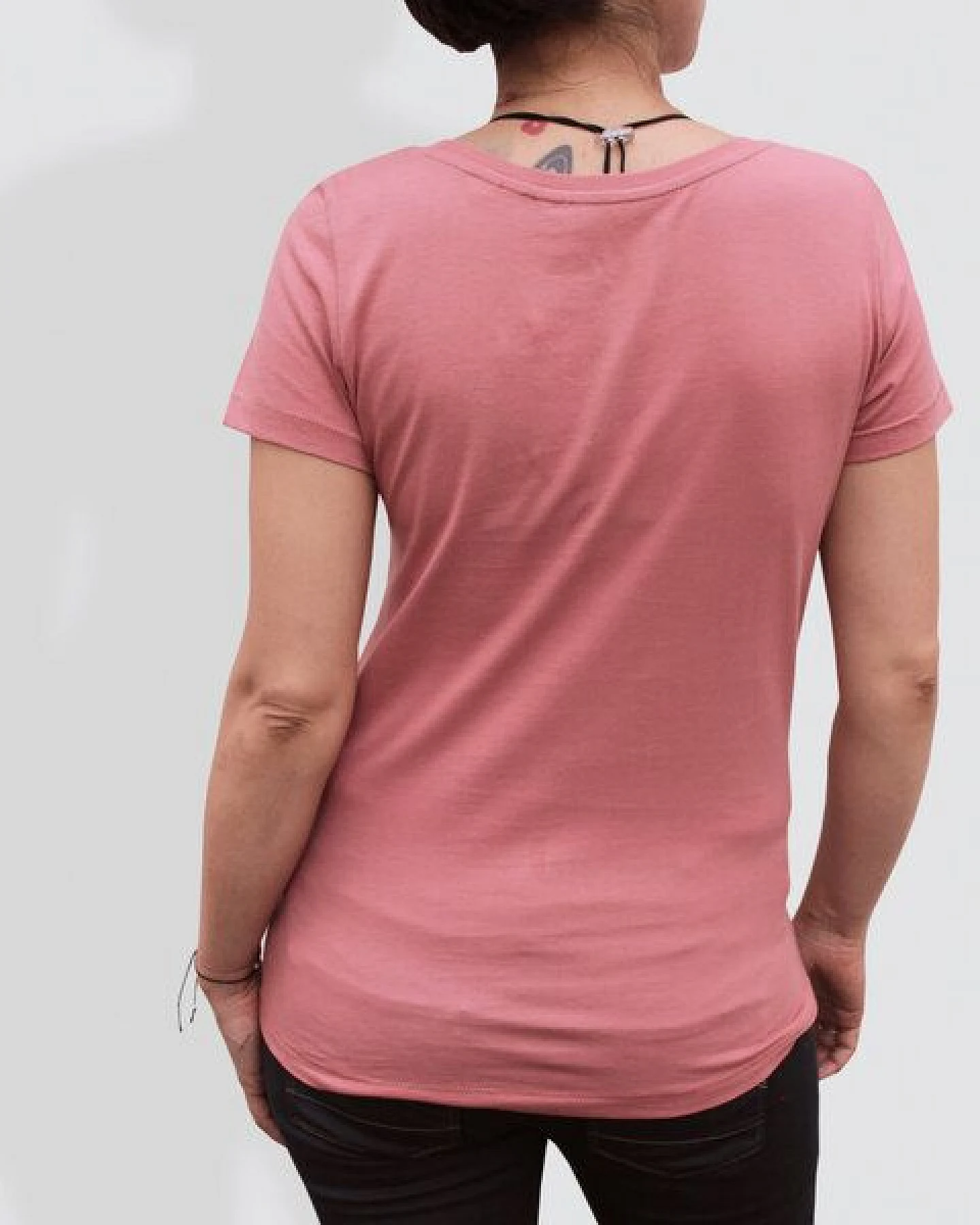 little kiwi Damen T-Shirt, "Urbanität im Wandel", Dyed Salty Rose – Ansicht 2