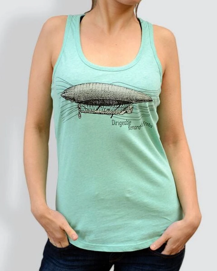 little kiwi Damen Tank Top, "Dirigeable", Grün - Mid Heather Green