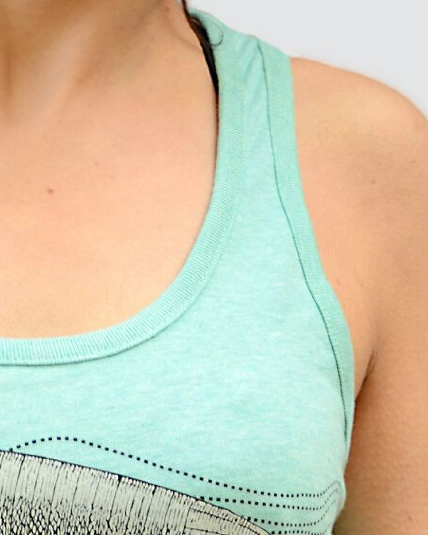 little kiwi Damen Tank Top, "Dirigeable", Grün - Mid Heather Green – Ansicht 2