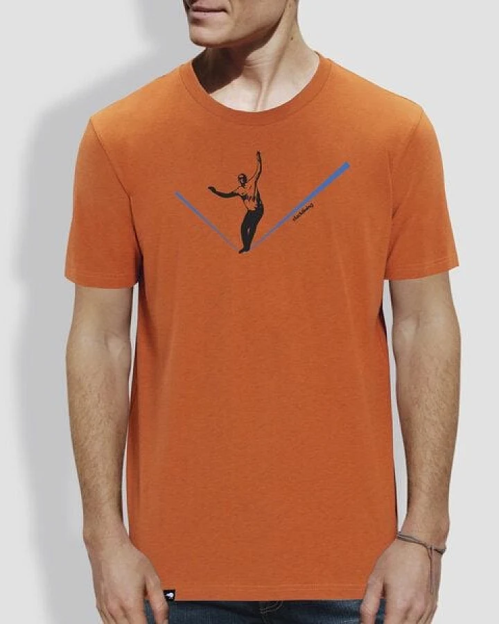 little kiwi Herren T-Shirt, "Balance", Orange