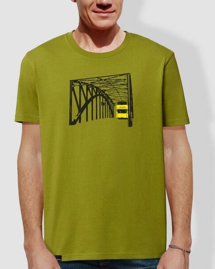 little kiwi Herren T-Shirt, "Stadtrundfahrt", Moss Green