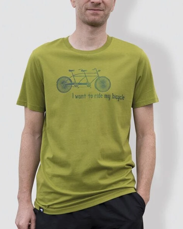 little kiwi Herren T-Shirt, "Tandem", Moss Green