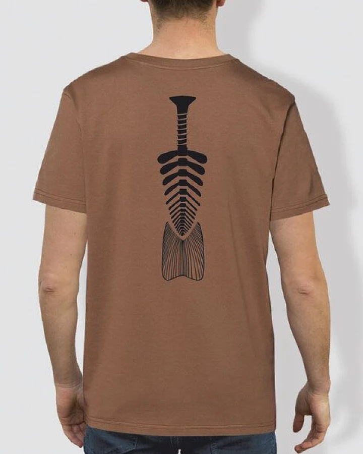 little kiwi Herren T-Shirt, "Windungen", Caramel