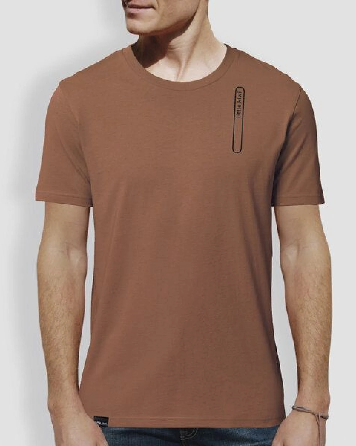 little kiwi Herren T-Shirt, "Windungen", Caramel – Ansicht 2