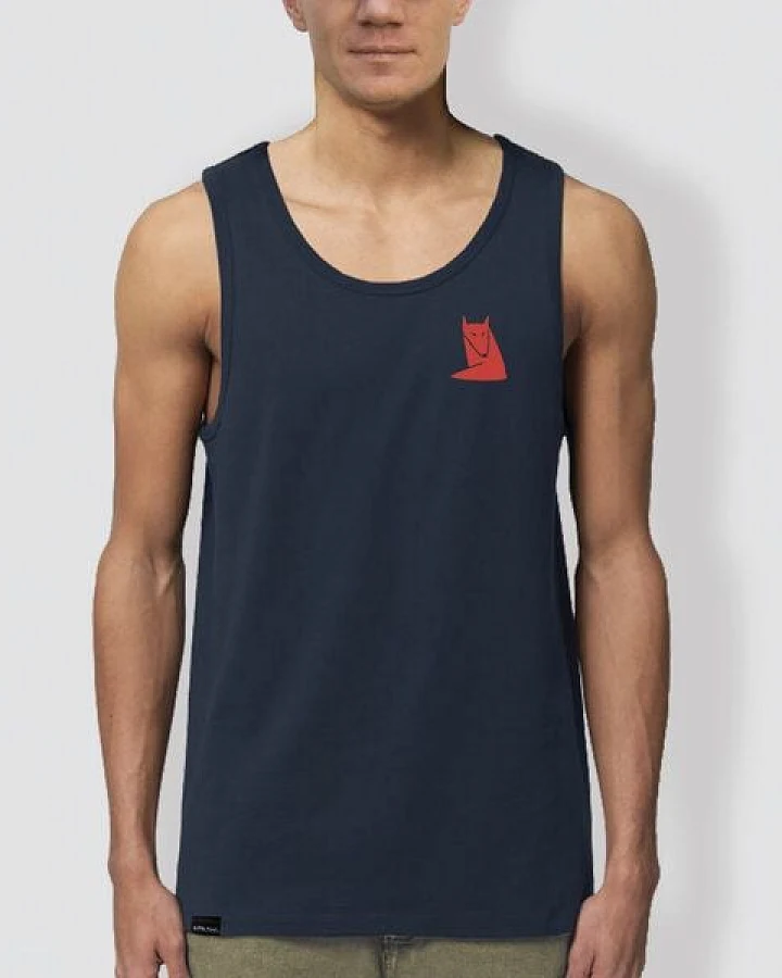 little kiwi Herren Tanktop, „Fuchs“, Navy