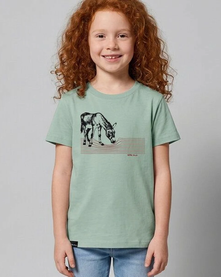 little kiwi Kinder T-Shirt, "Eselchen", Aloe