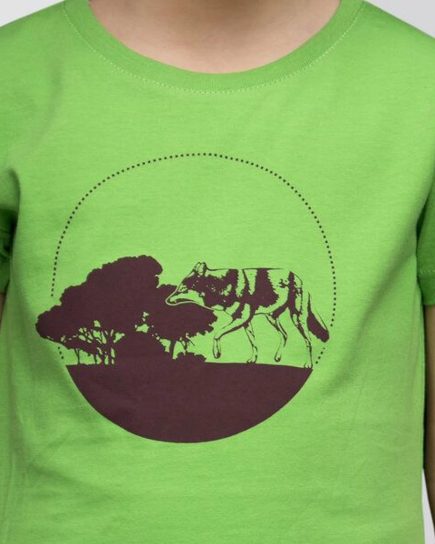 little kiwi Kinder T-Shirt, "Kojote", Green – Ansicht 2