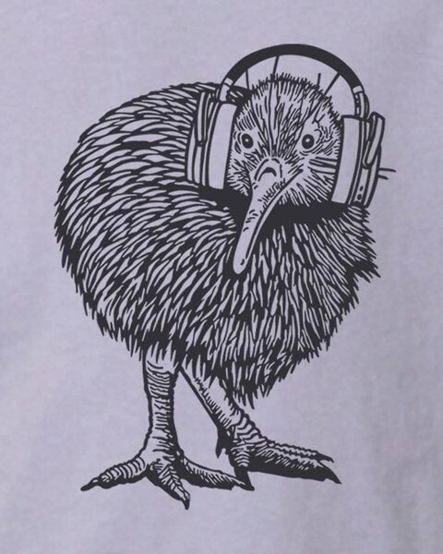 little kiwi Kinder T-Shirt, "Kopfhörer auf", Lavender – Ansicht 3