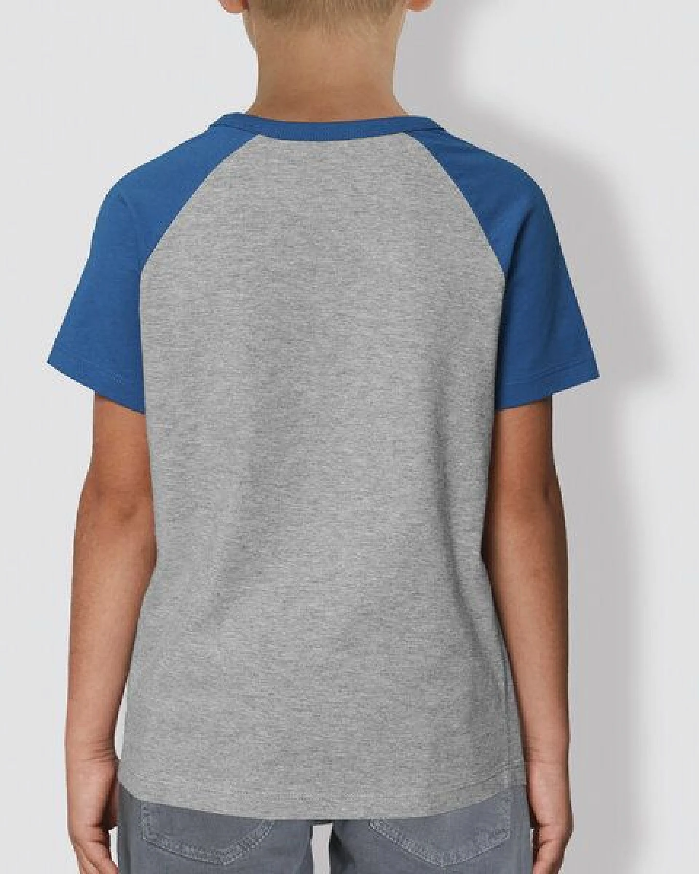 little kiwi Kinder T-Shirt, "Maki", Heather Grey-Blue – Ansicht 3