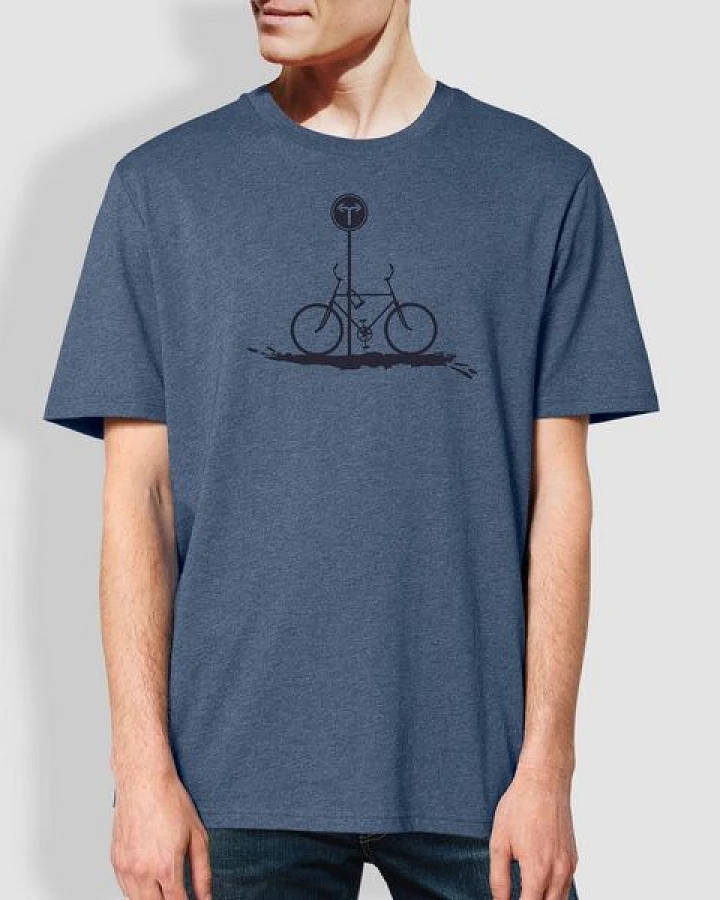 little kiwi Männer T-Shirt, "NoWay", Dark Heather Blue