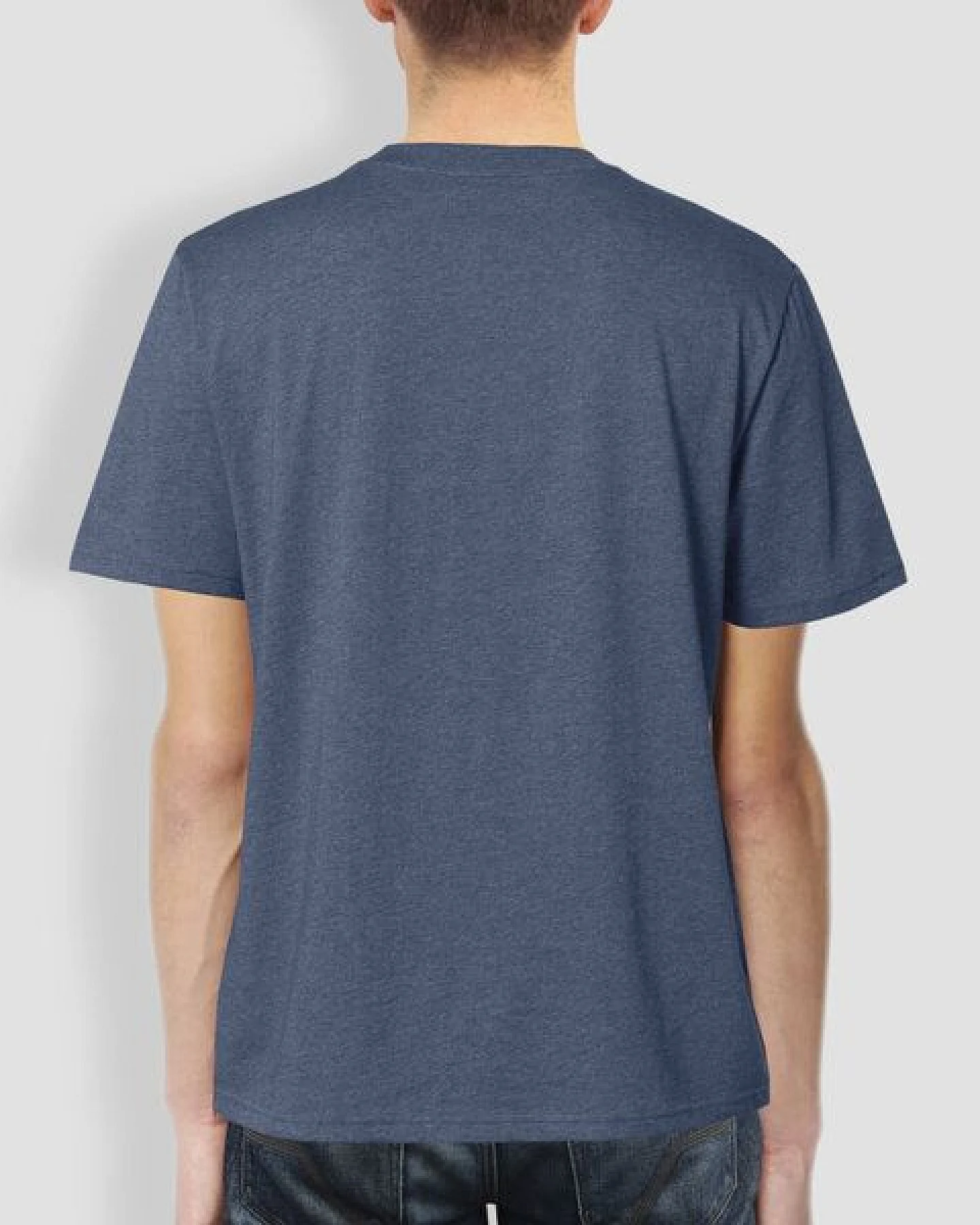 little kiwi Männer T-Shirt, "NoWay", Dark Heather Blue – Ansicht 2
