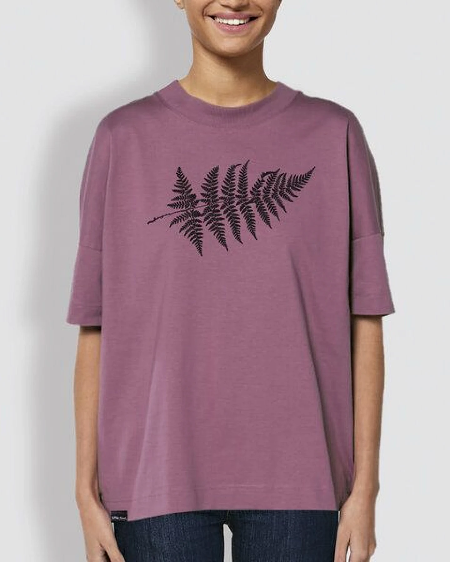 little kiwi Unisex T-Shirt, "Farn", Lila – Ansicht 2