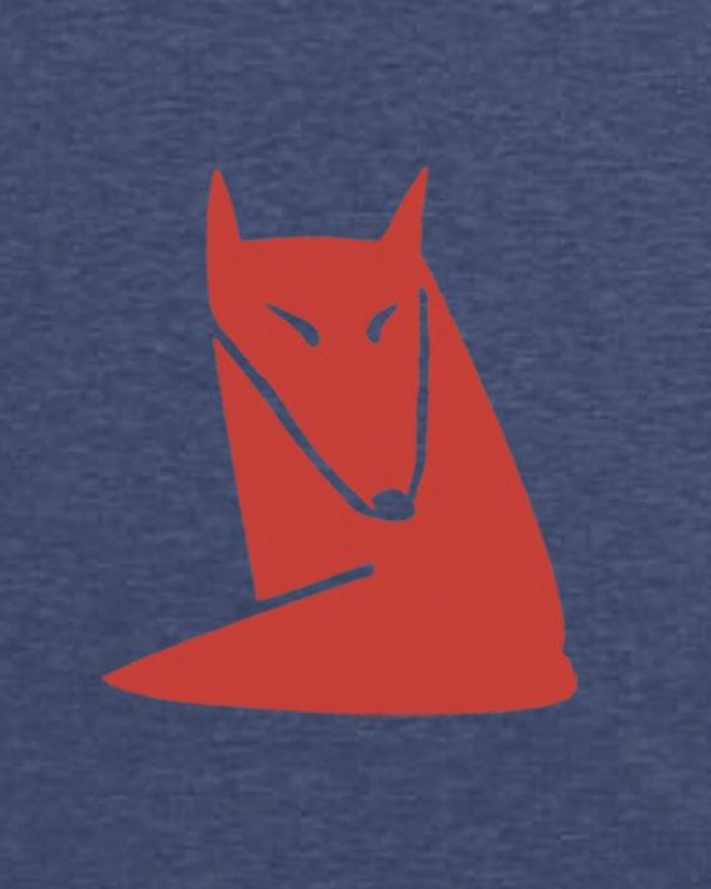 little kiwi Unisex T-Shirt, "Fuchs", Blau - Dark Heather Indigo – Ansicht 2