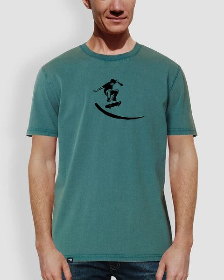 little kiwi Unisex T-Shirt, "Skater", Dyed Hydro