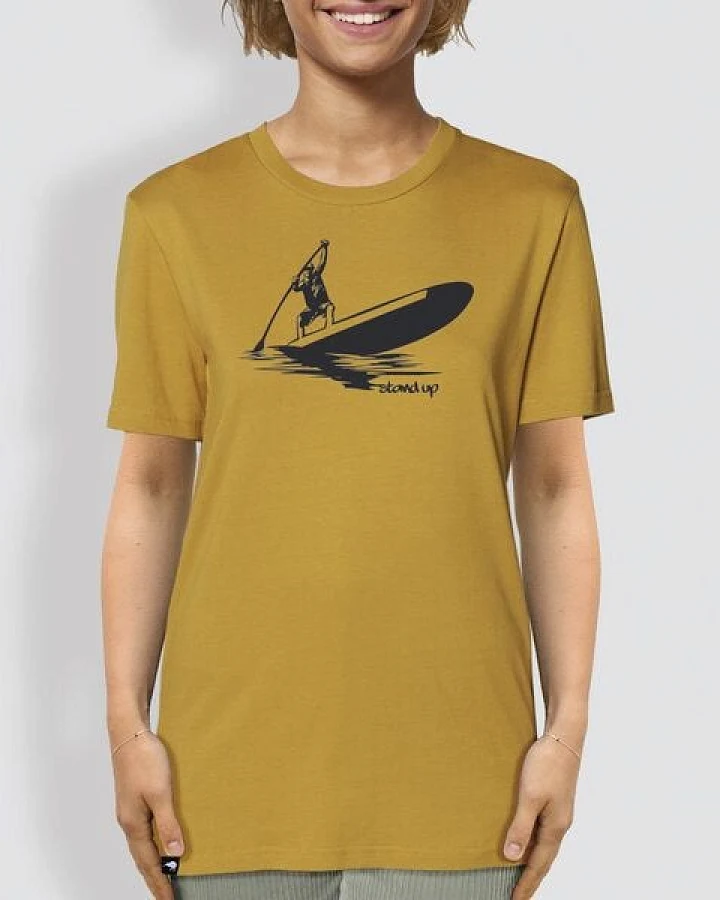 little kiwi Unisex T-Shirt, "Standhaft", Ocker
