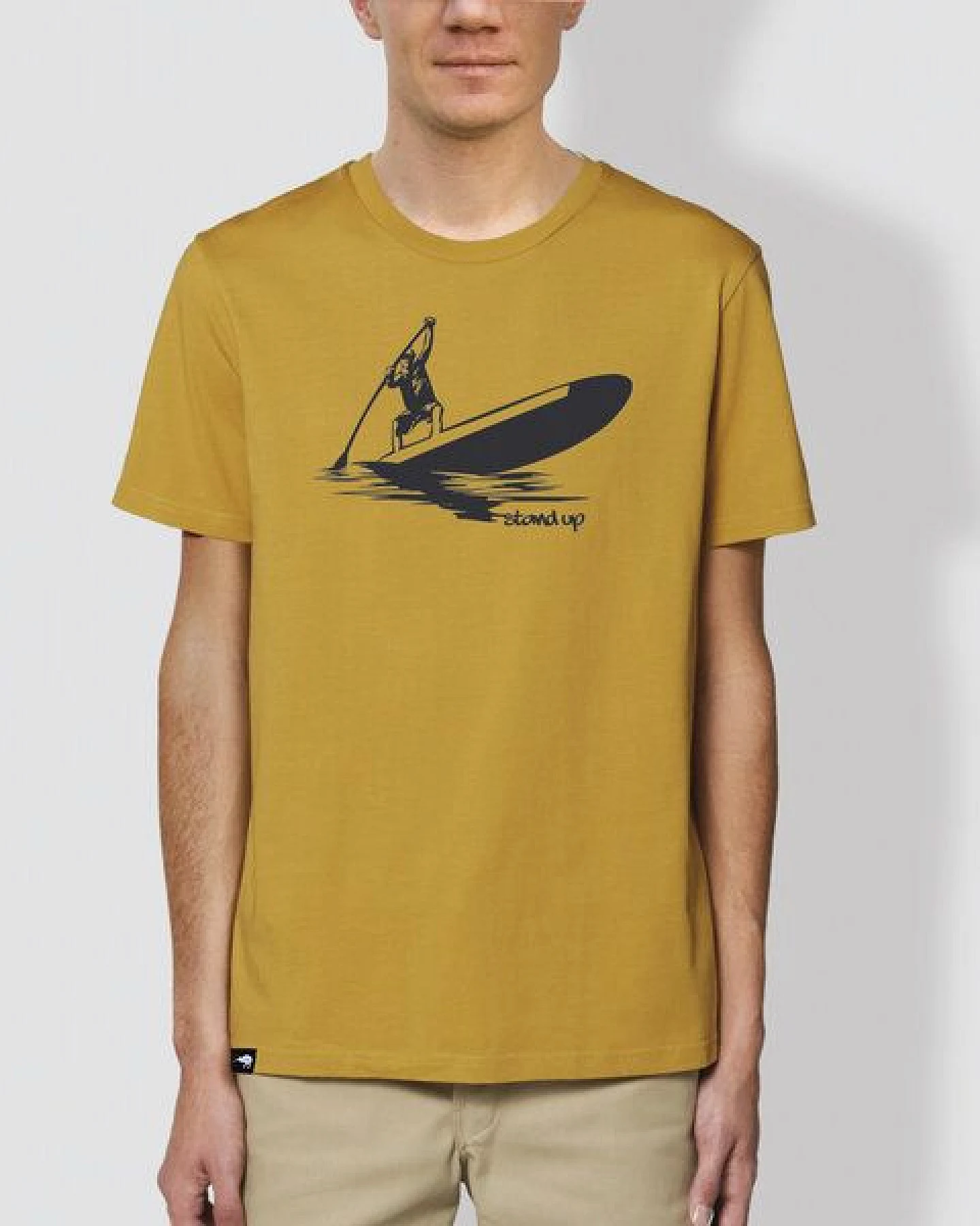 little kiwi Unisex T-Shirt, "Standhaft", Ocker – Ansicht 2
