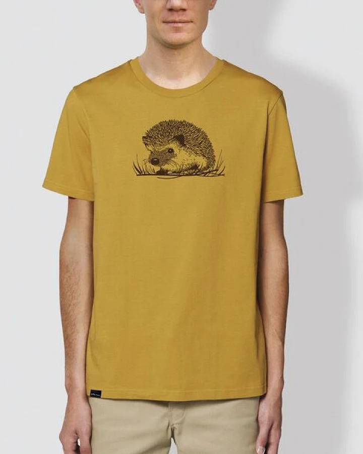 little kiwi Unisex T-Shirt,"Igel", Ocker, Stone