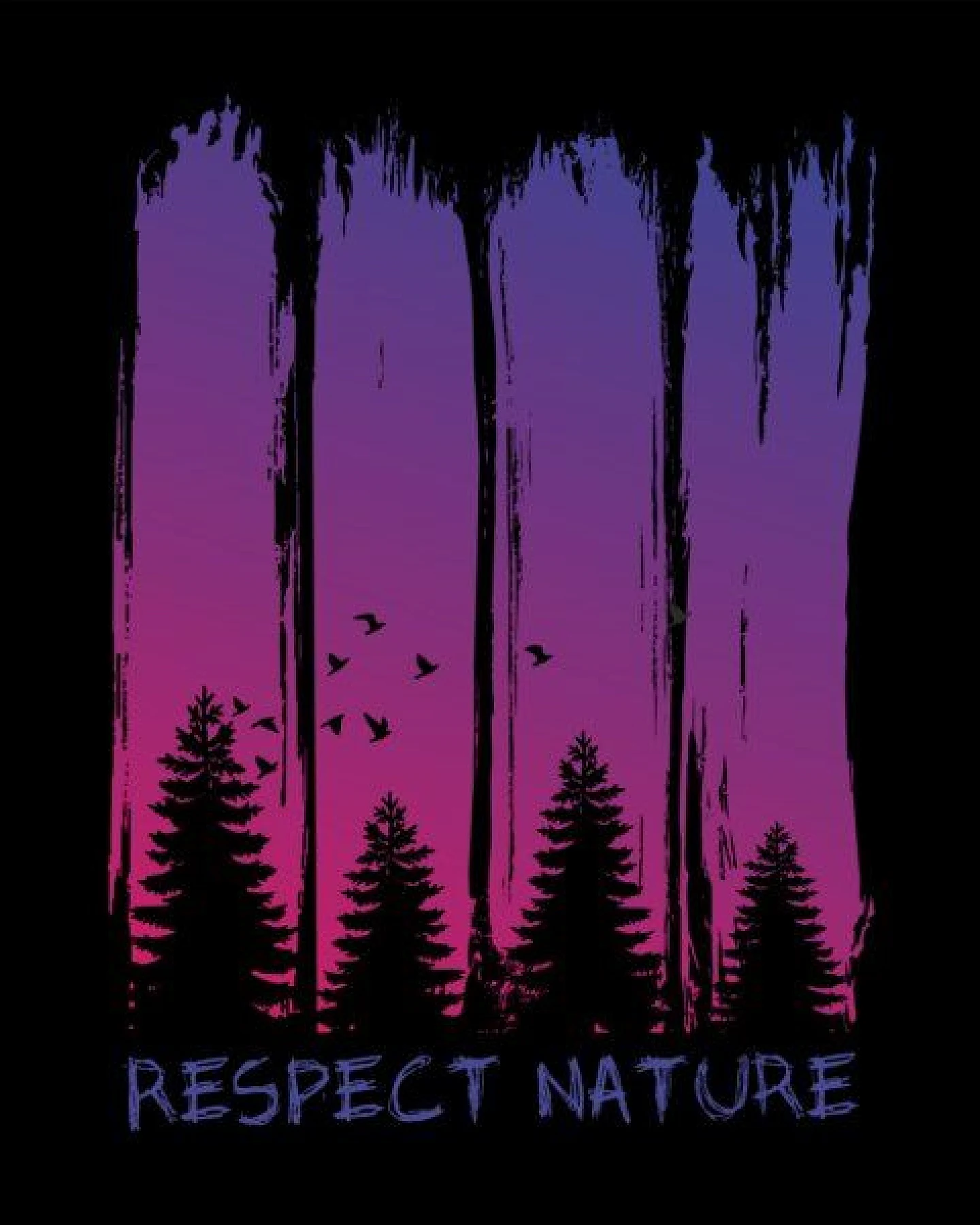 roots of compassion Bäume T-Shirt bio & fair & vegan - gerader Schnitt - Vögel, Wald, Natur – Ansicht 3