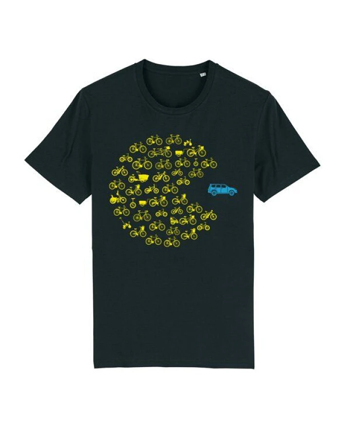 roots of compassion Fahrräder T-Shirt bio & fair & vegan - gerader Schnitt - Fahrrad, critical mass
