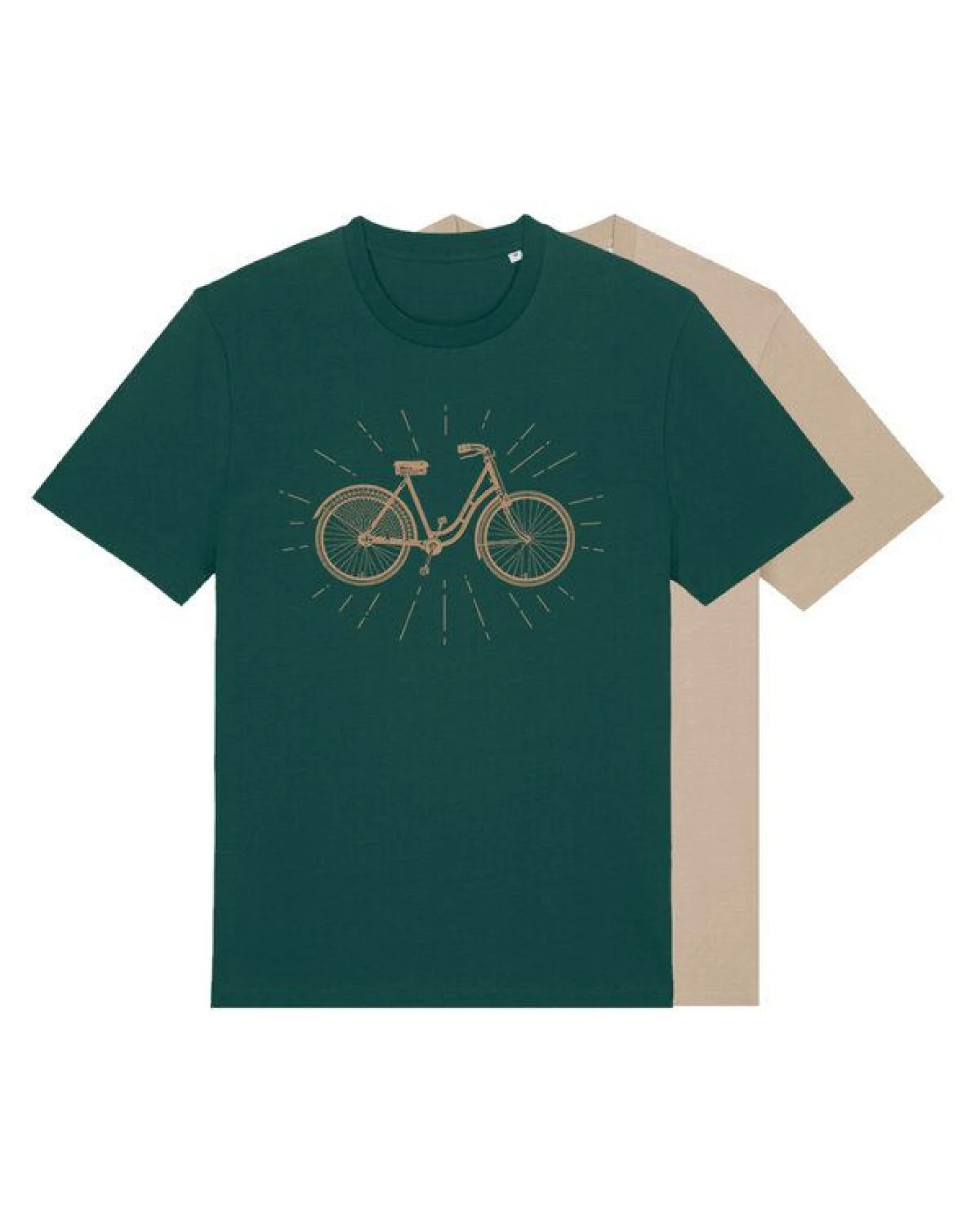 roots of compassion T-Shirt Retro-Fahrrad - bio, fair, vegan - weiter Schnitt - bicycle, Umwelt, cycling, Verkehrswende – Ansicht 3