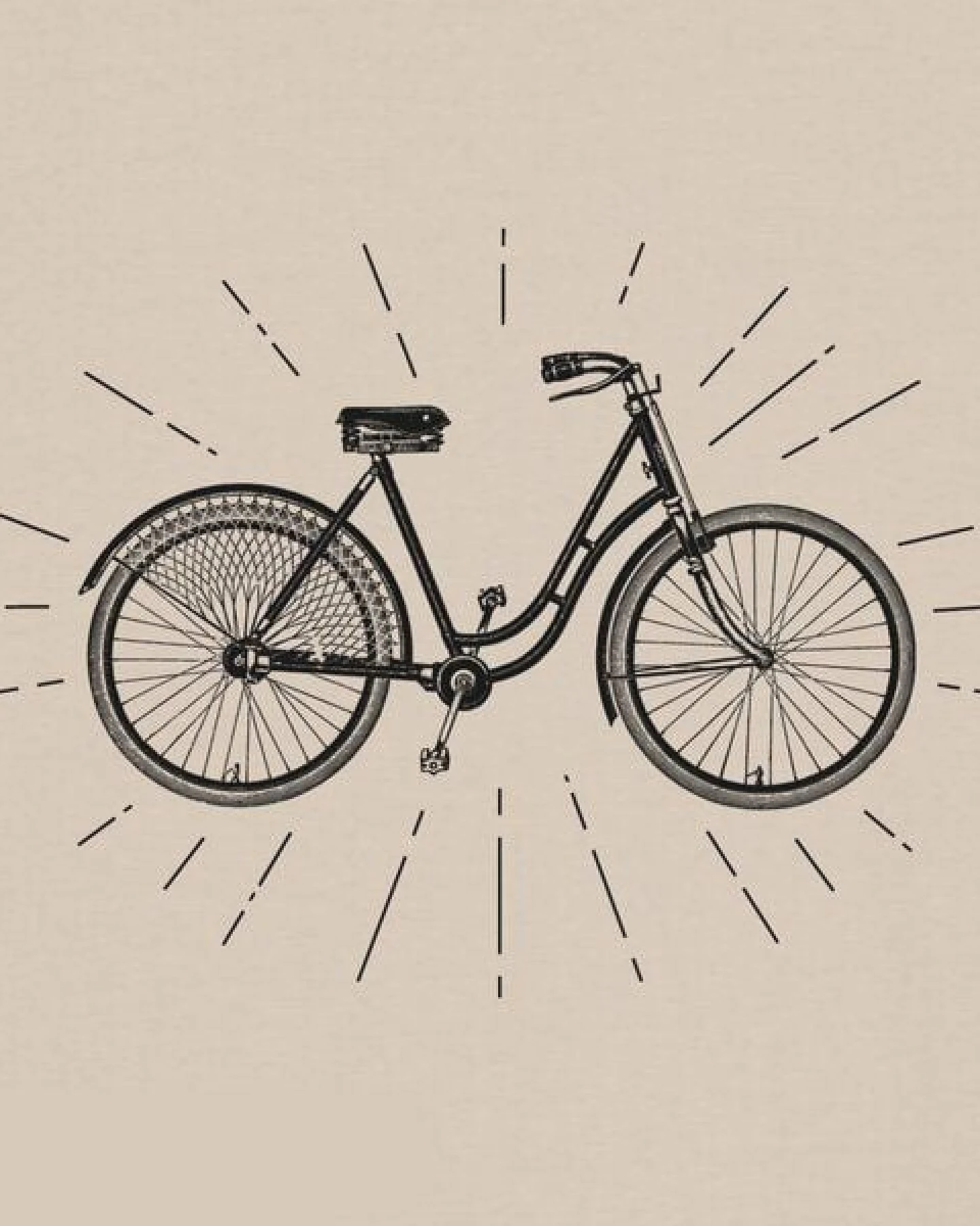 roots of compassion T-Shirt Retro-Fahrrad - bio, fair, vegan - weiter Schnitt - bicycle, Umwelt, cycling, Verkehrswende – Ansicht 4