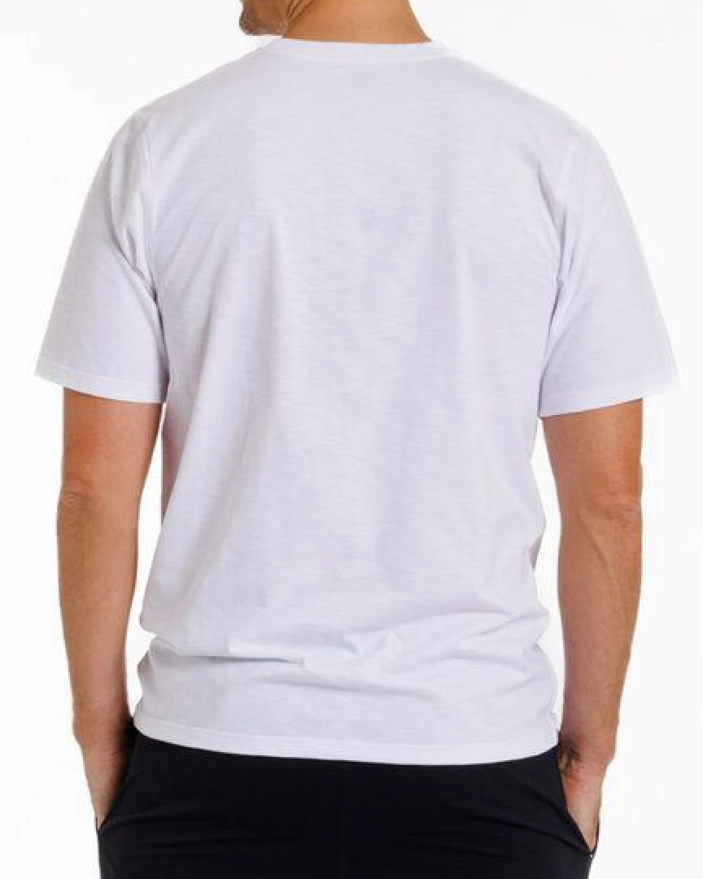 Haasis Bodywear Herren T-Shirt Rundhals, Slub Single Jersey, Bio Baumwolle, GOTS zertifiziert – Ansicht 2