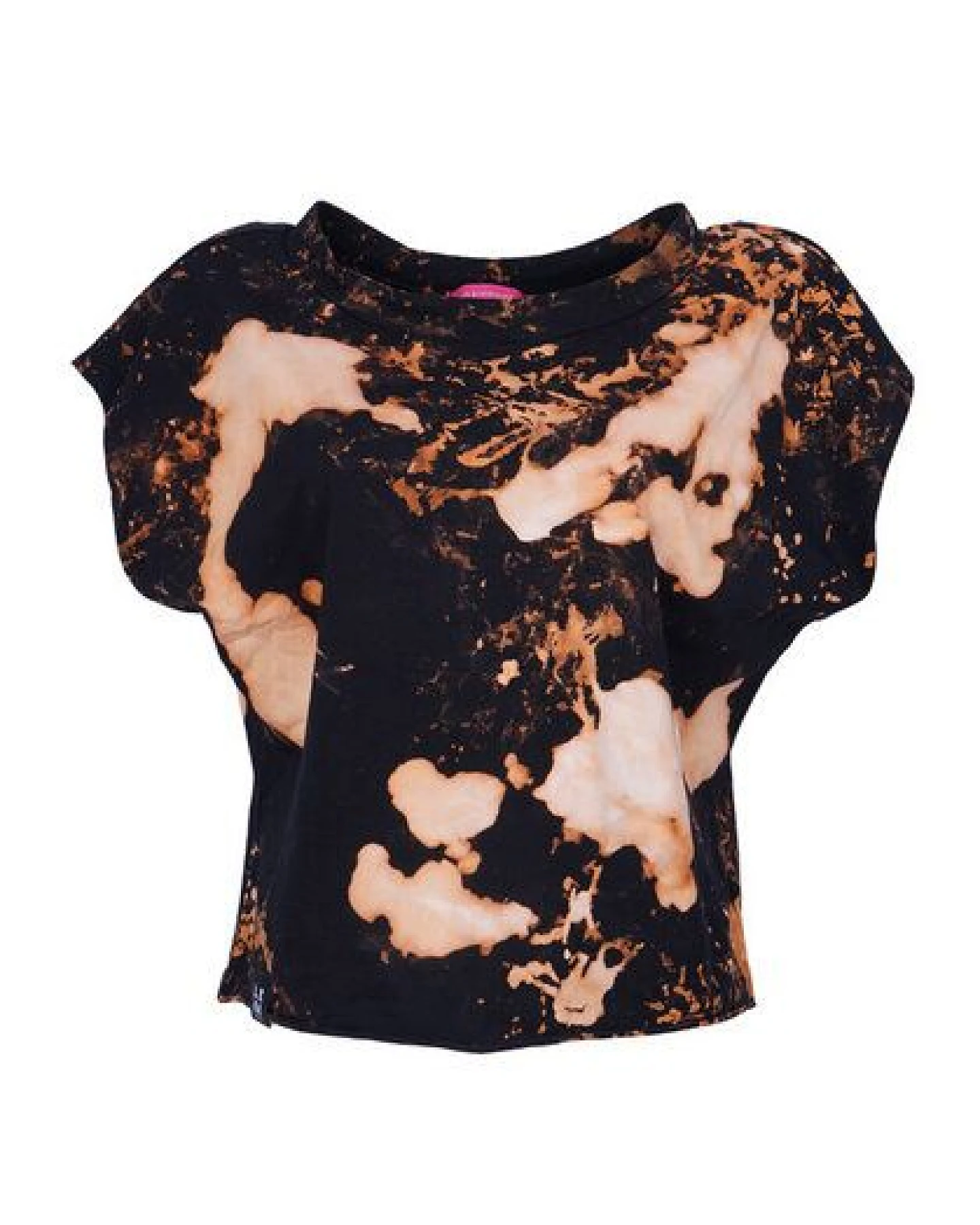Lena Schokolade Black bleach Shirt aus Bio-Baumwolle – Ansicht 2