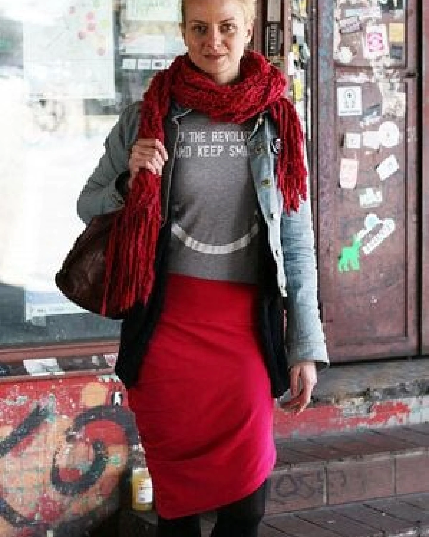 Lena Schokolade DO THE REVOLUTION AND KEEP SMILING - Frauen T-Shirt – Ansicht 4