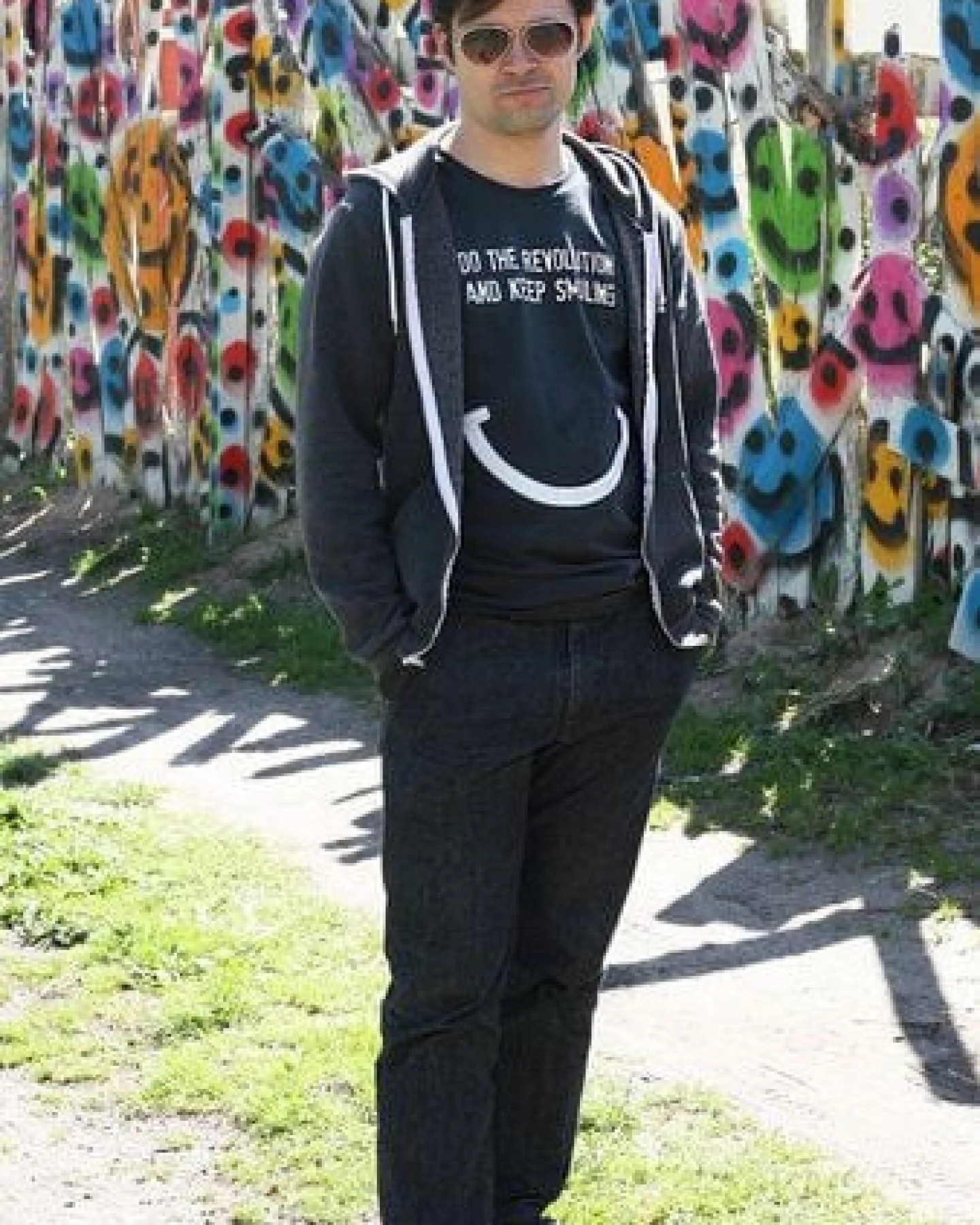 Lena Schokolade DO THE REVOLUTION AND KEEP SMILING - Männer T-Shirt – Ansicht 2