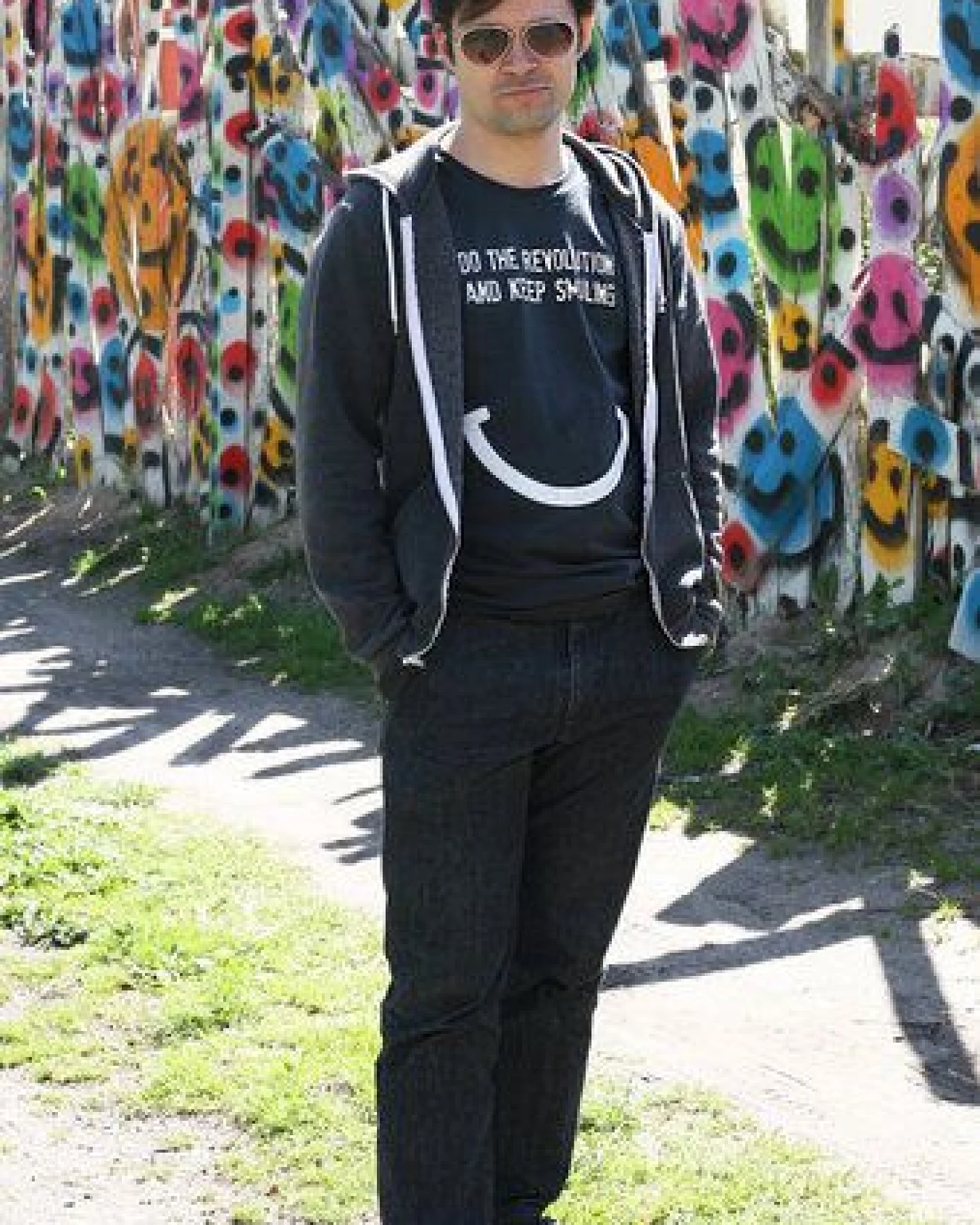 Lena Schokolade DO THE REVOLUTION AND KEEP SMILING - Männer T-Shirt – Ansicht 2