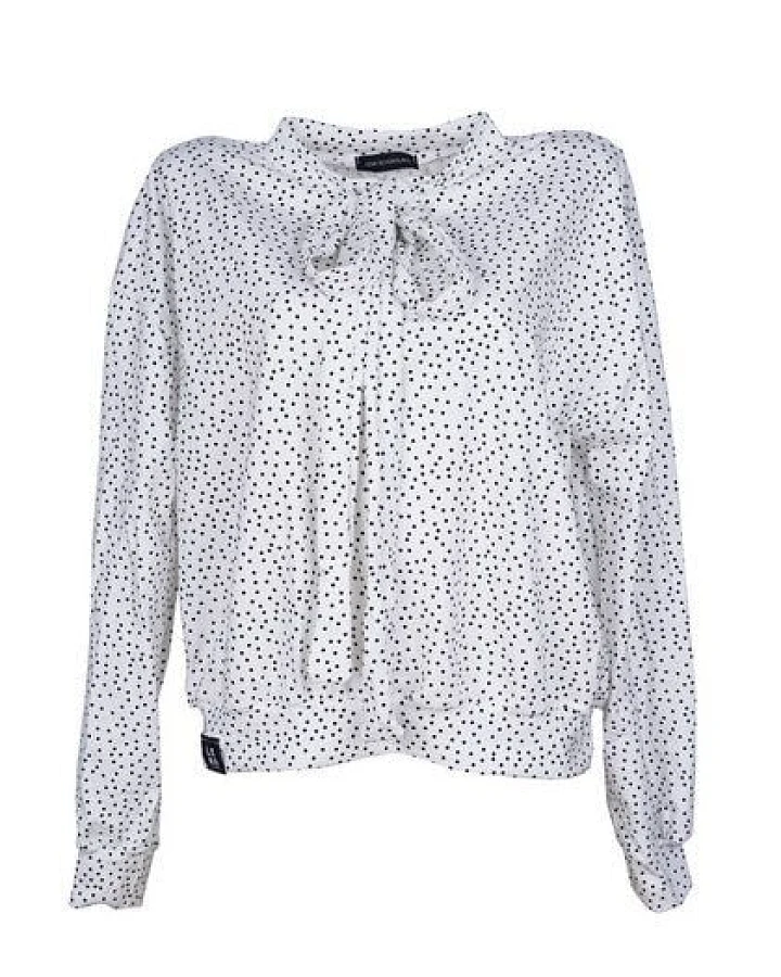 Lena Schokolade Schluppenshirt mit Punkten aus Bio-Baumwolle