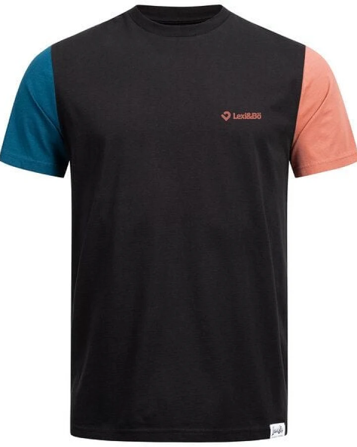 Lexi&Bö Colored Sleeves T-Shirt Herren mit Logo Print