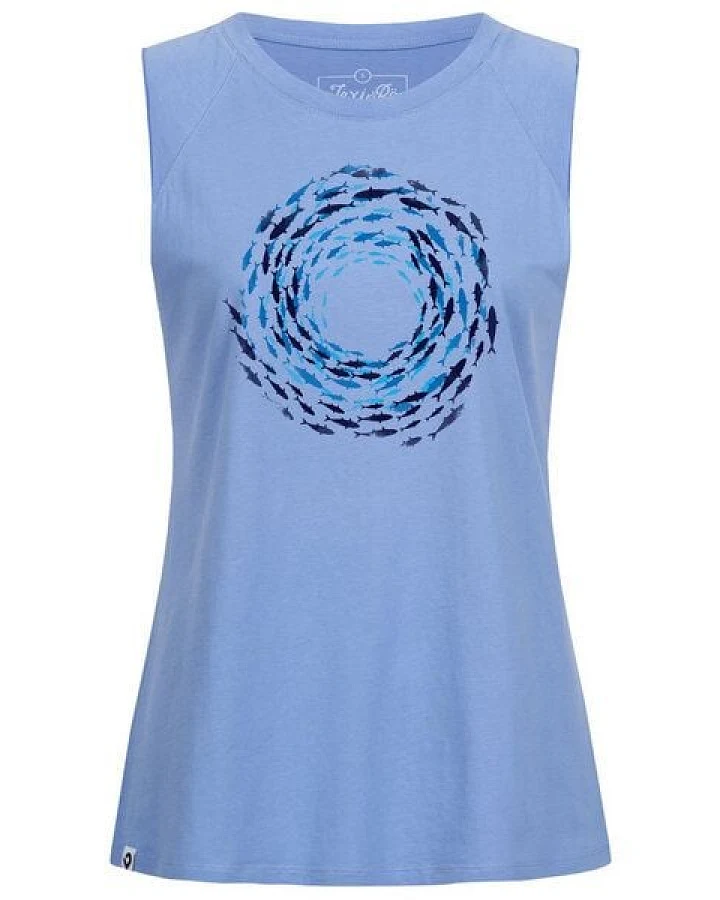 Lexi&Bö Fish Vortex oversized Tank Top Damen