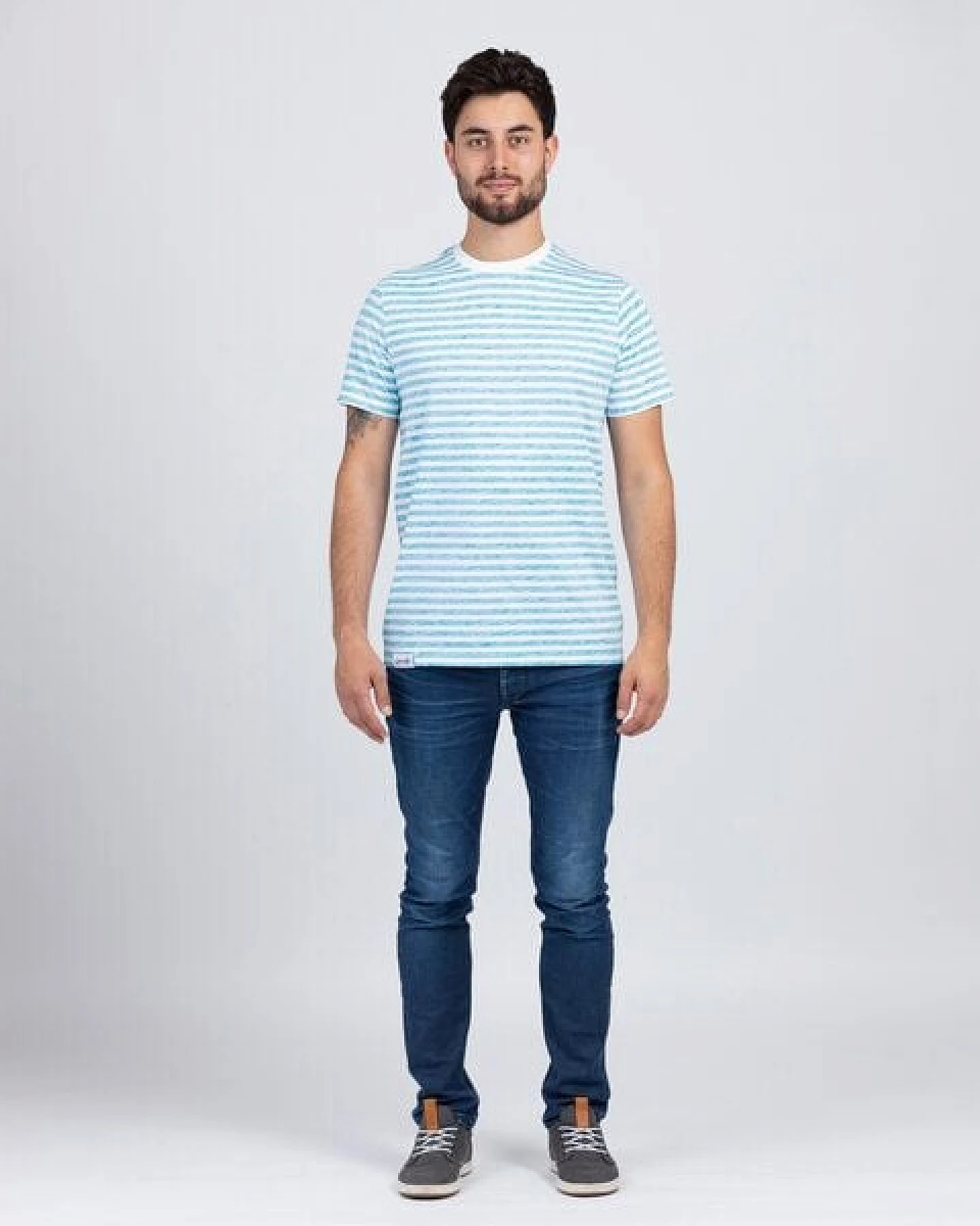 Lexi&Bö Inside Out - T-Shirt für Herren im Streifenlook – Ansicht 2