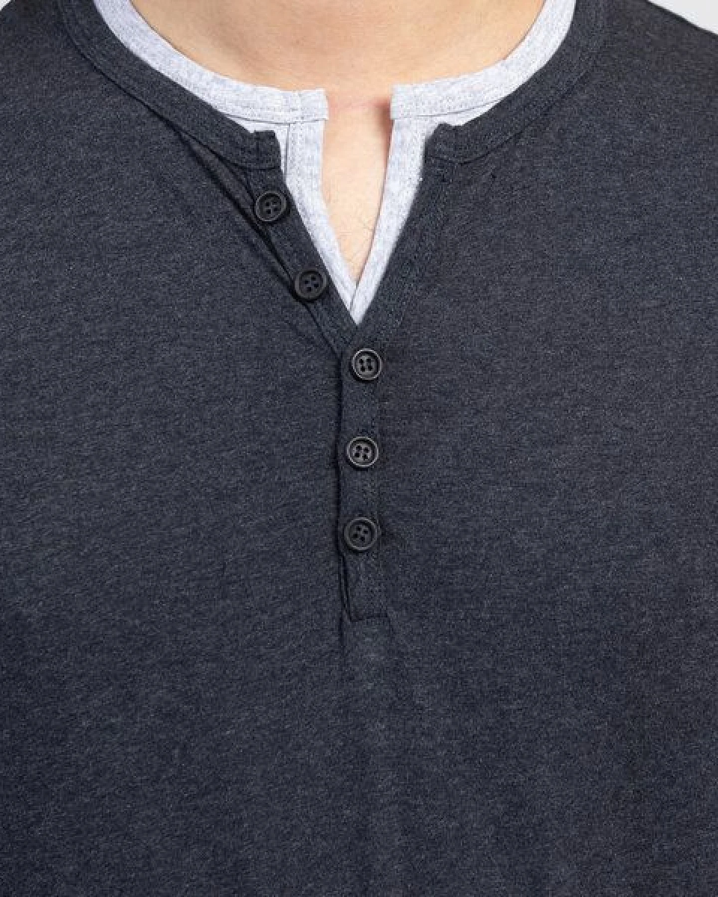 Lexi&Bö Jersey-Longsleeve Herren Dark Melange – Ansicht 4