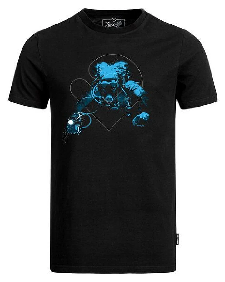 Lexi&Bö Tech Diver Herren T-Shirt schwarz