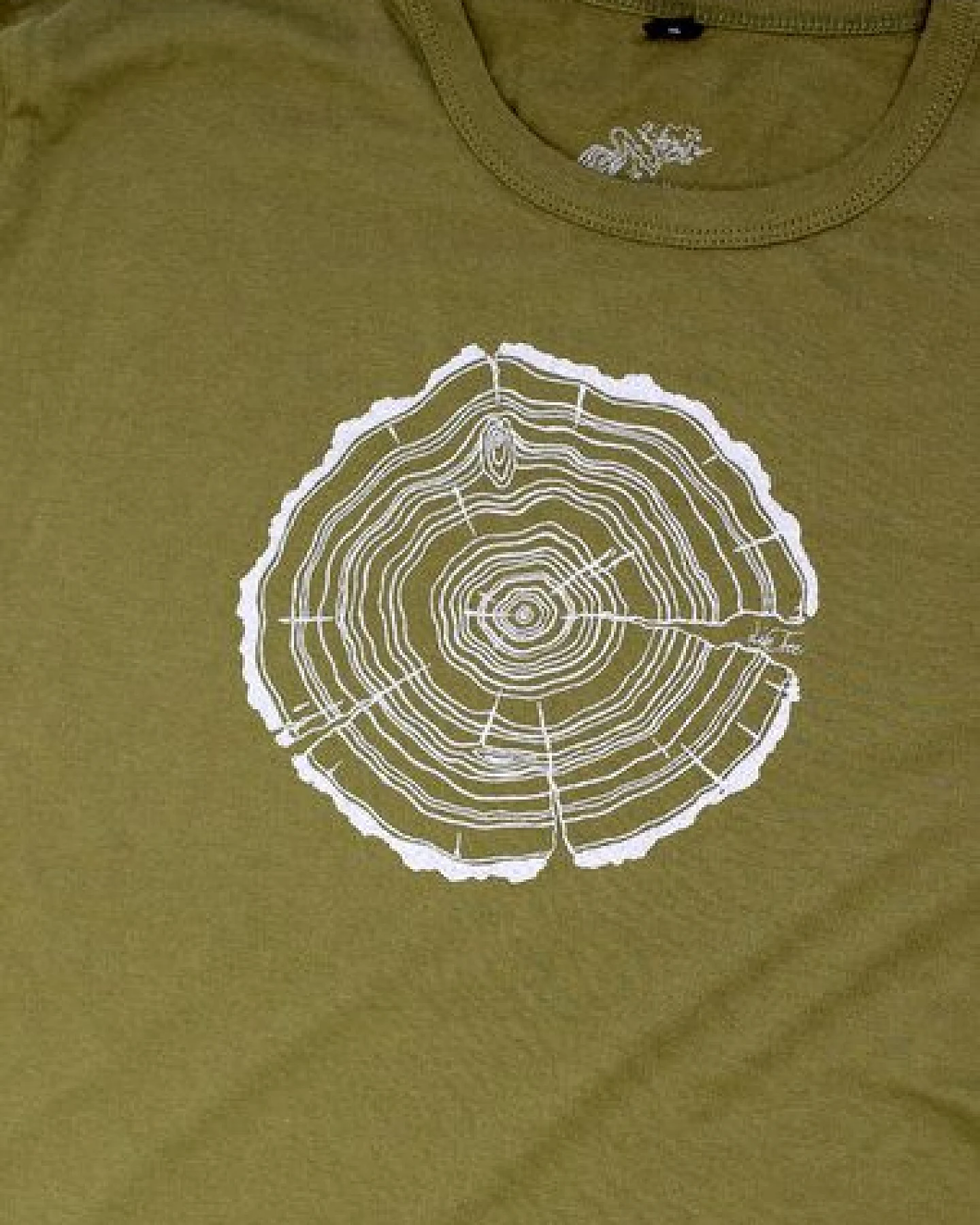 Life-Tree Fairwear Bambus Shirt Women Moss Green Treeslice – Ansicht 2