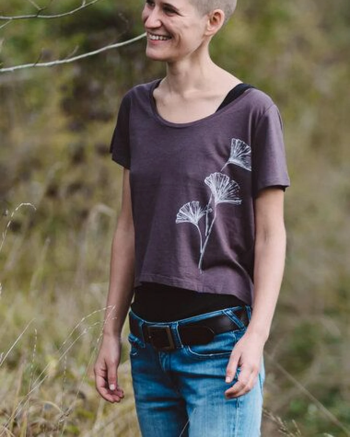 Life-Tree Fairwear Shirt Women Ginkgo – Ansicht 3