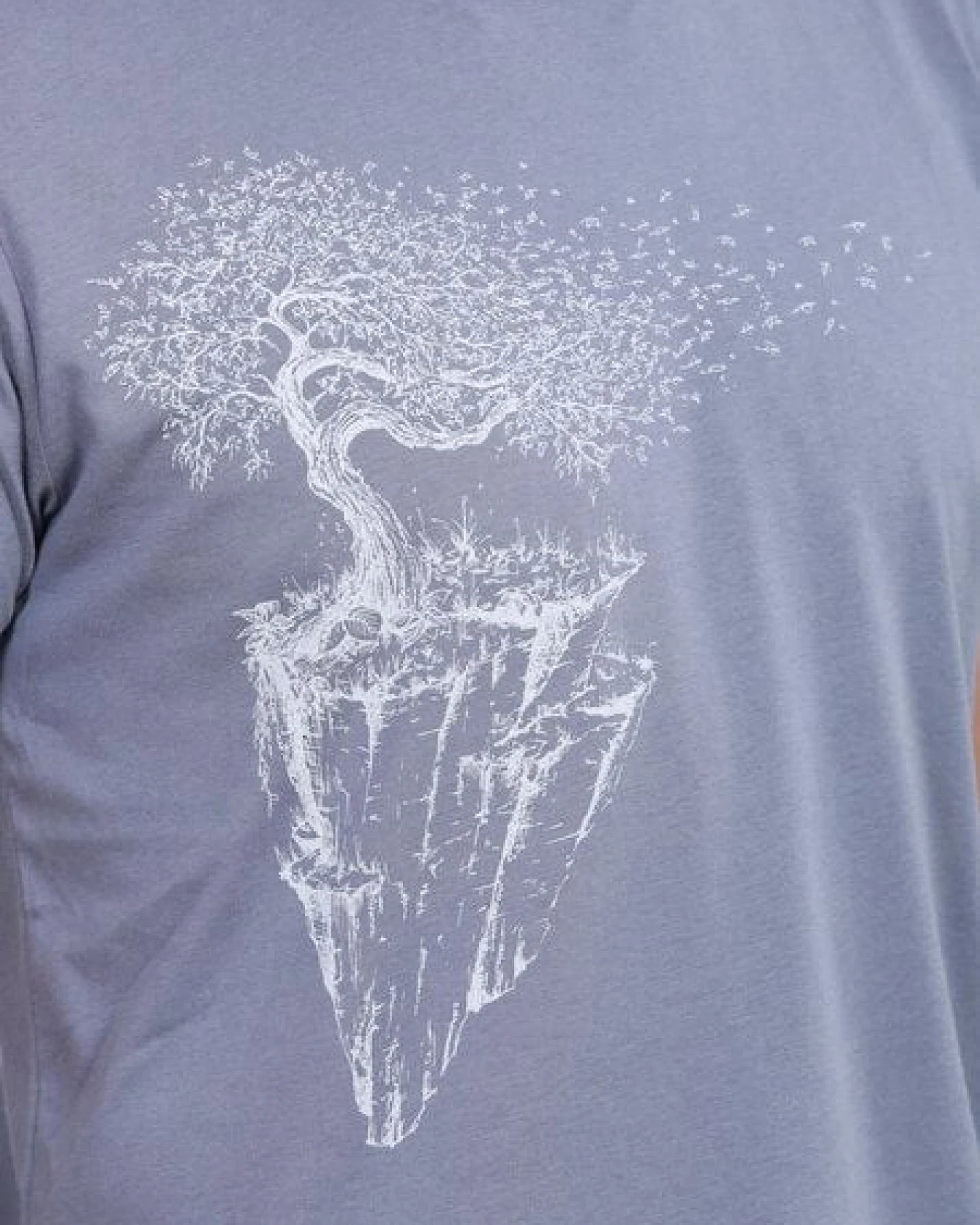 Life-Tree Fairwear Bambus Shirt Men Charcoal Grey Maple Island – Ansicht 3