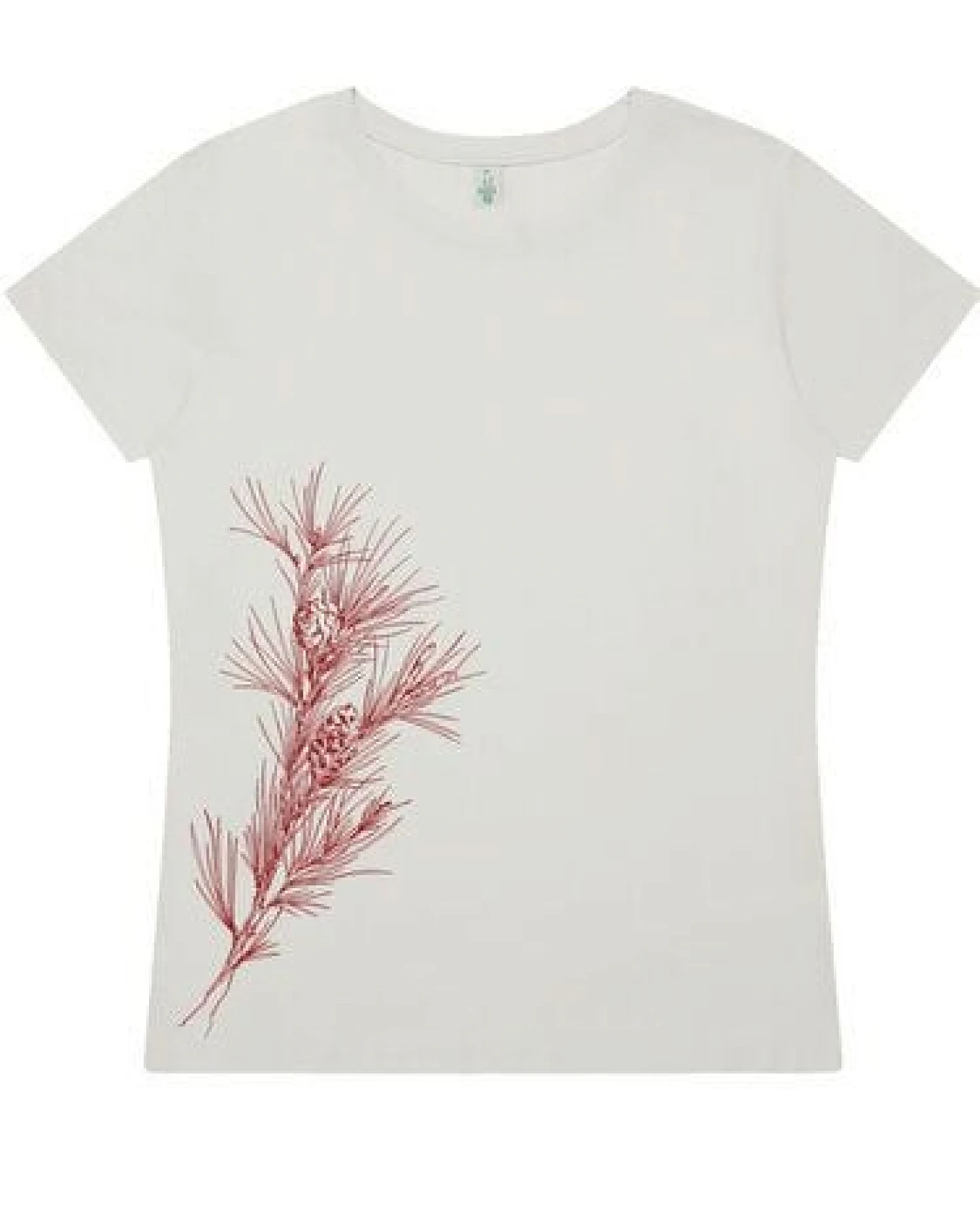 Life-Tree Fairwear Bambus Shirt Women Warm White Pine Branch – Ansicht 3