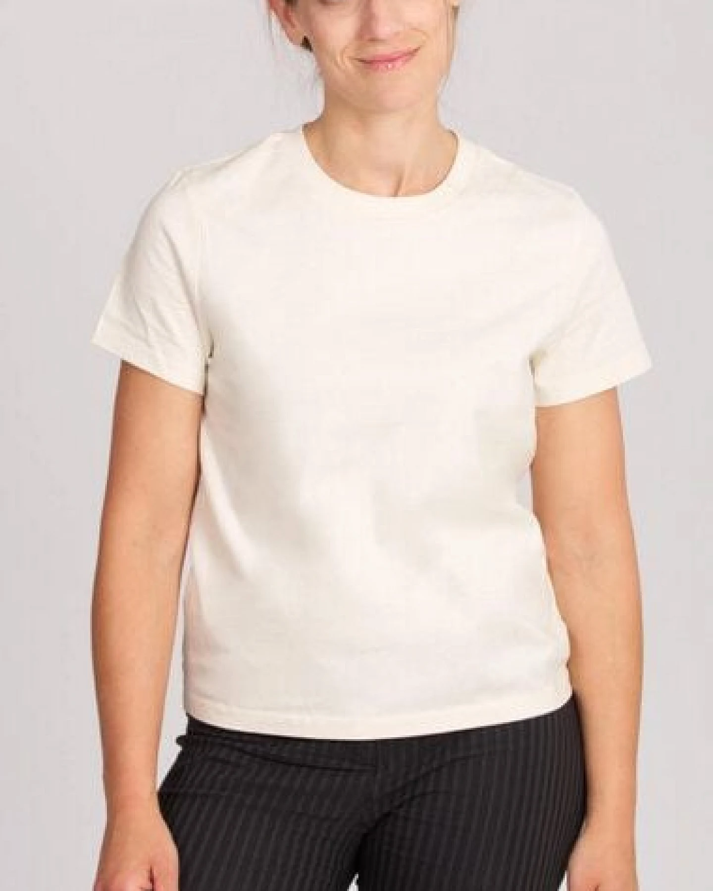 Life-Tree Fairwear Organic Basic Shirt Women Natural Raw – Ansicht 2