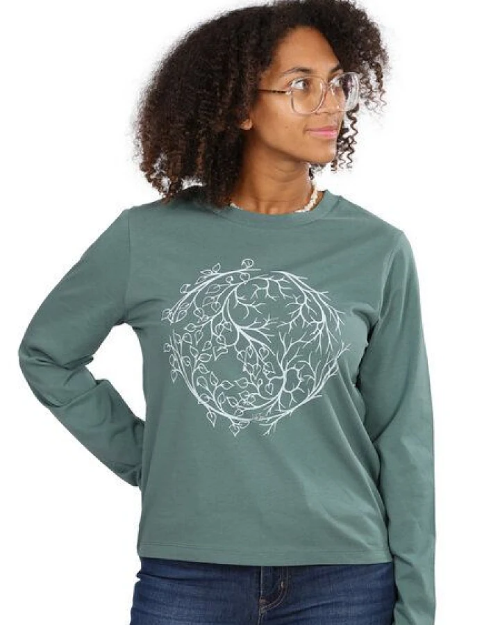 Life-Tree Organic Fairwear Longsleeve Women Fairwear Organic Bay YinYang
