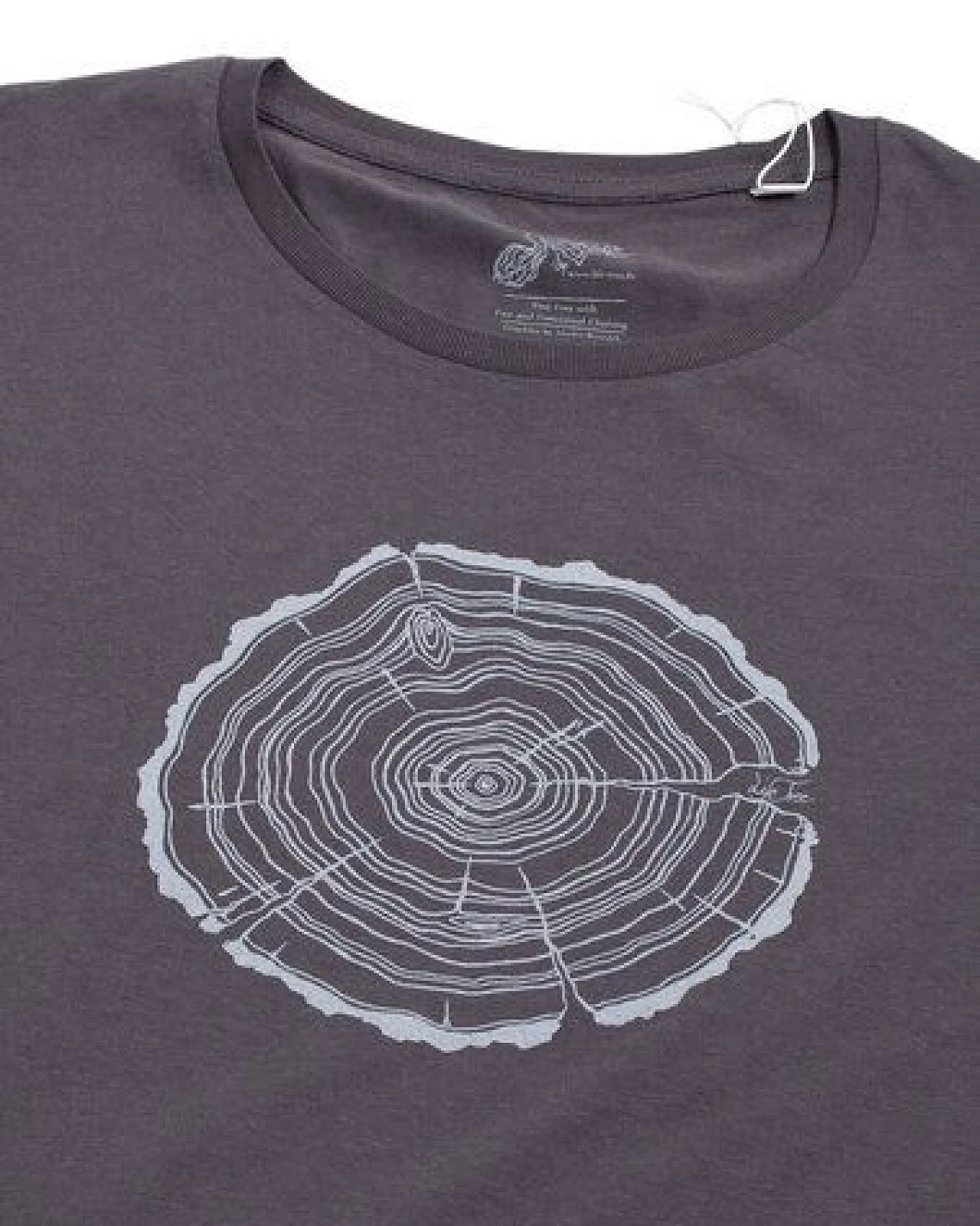 Life-Tree Modal Shirt Fairwear für Herren "Treeslice" in Anthrazit – Ansicht 4