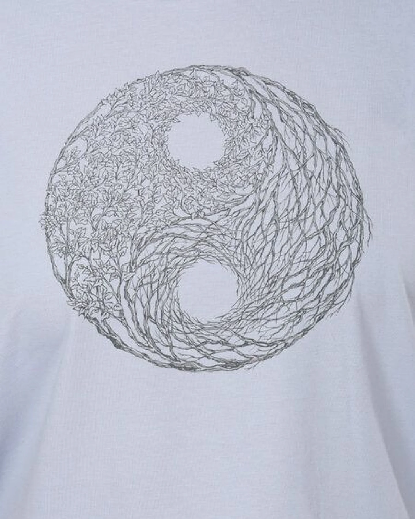 Life-Tree Organic Fairwear Oversize Fit Shirt Women "YinYang" in Navy Blue/ Serena Blue – Ansicht 4