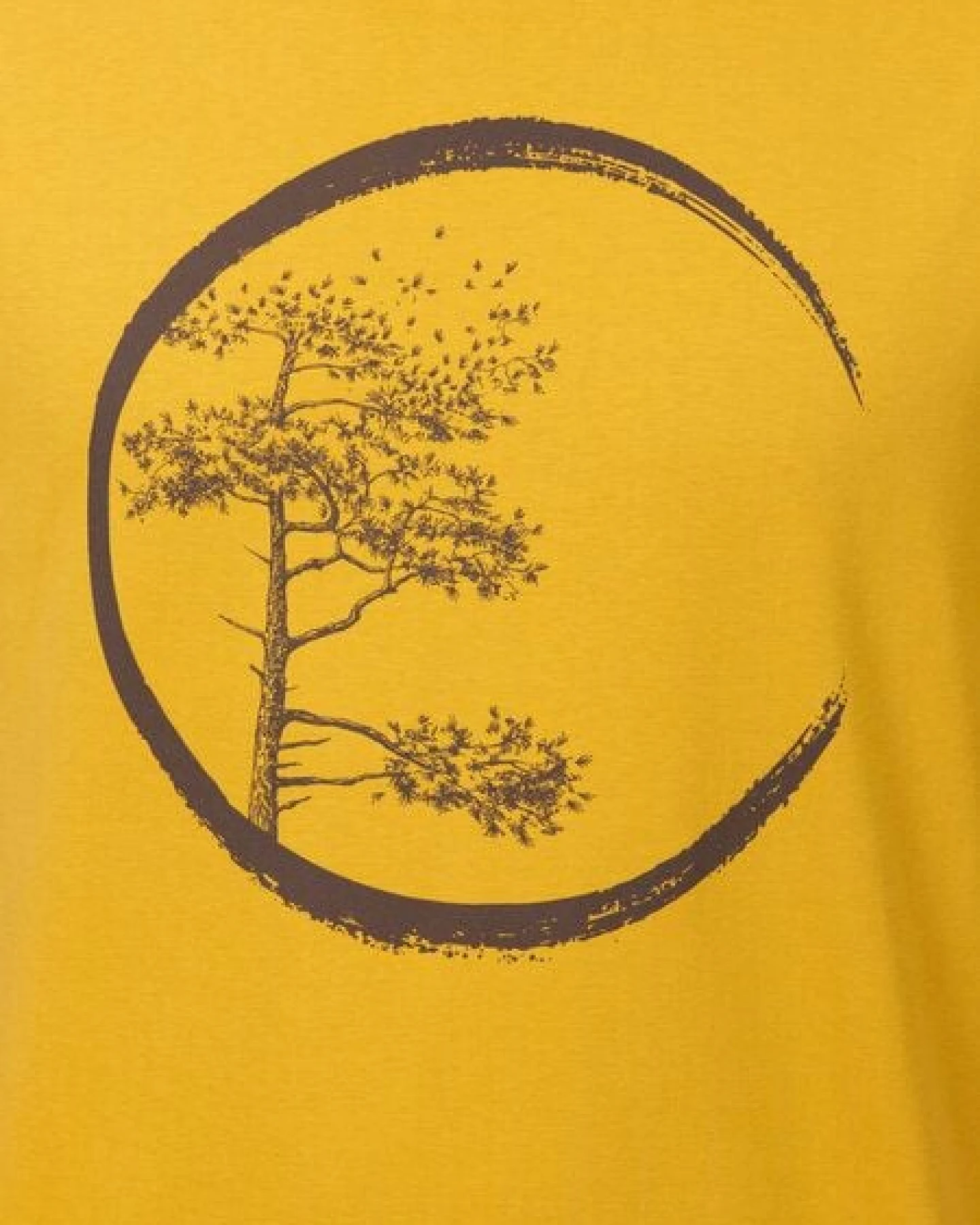 Life-Tree Organic Fairwear Shirt Men "Circle" in Burgundy / Ocre / Desert Dust – Ansicht 4